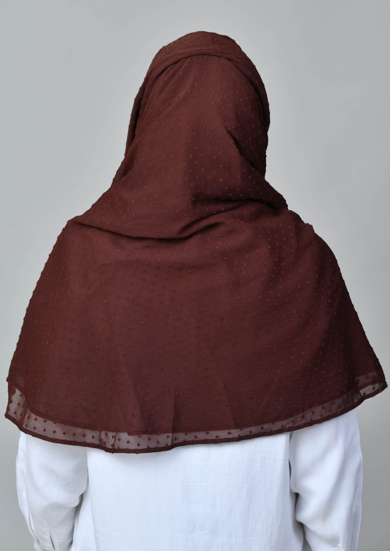 Choco - Crinkled Butti Chiffon - BOKITTA Hijab