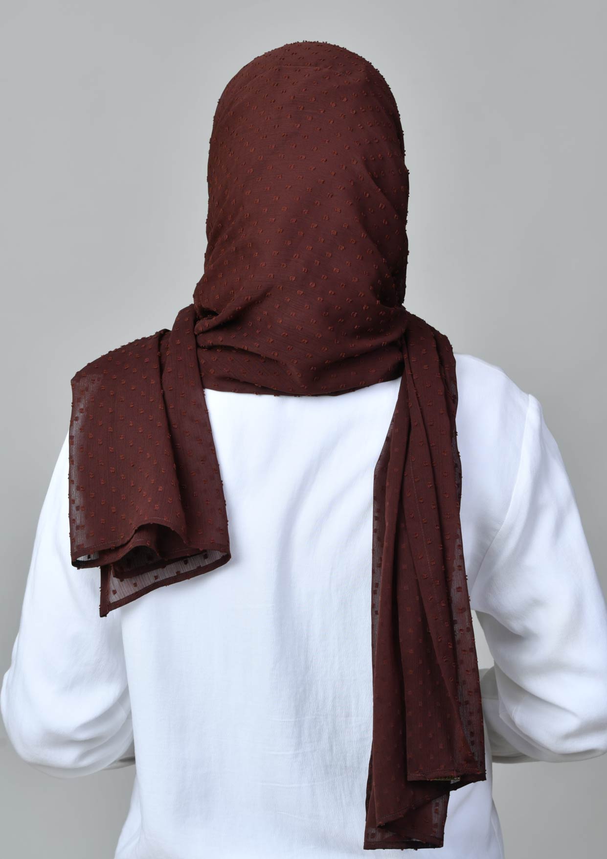 Choco - Crinkled Butti Chiffon - BOKITTA Hijab