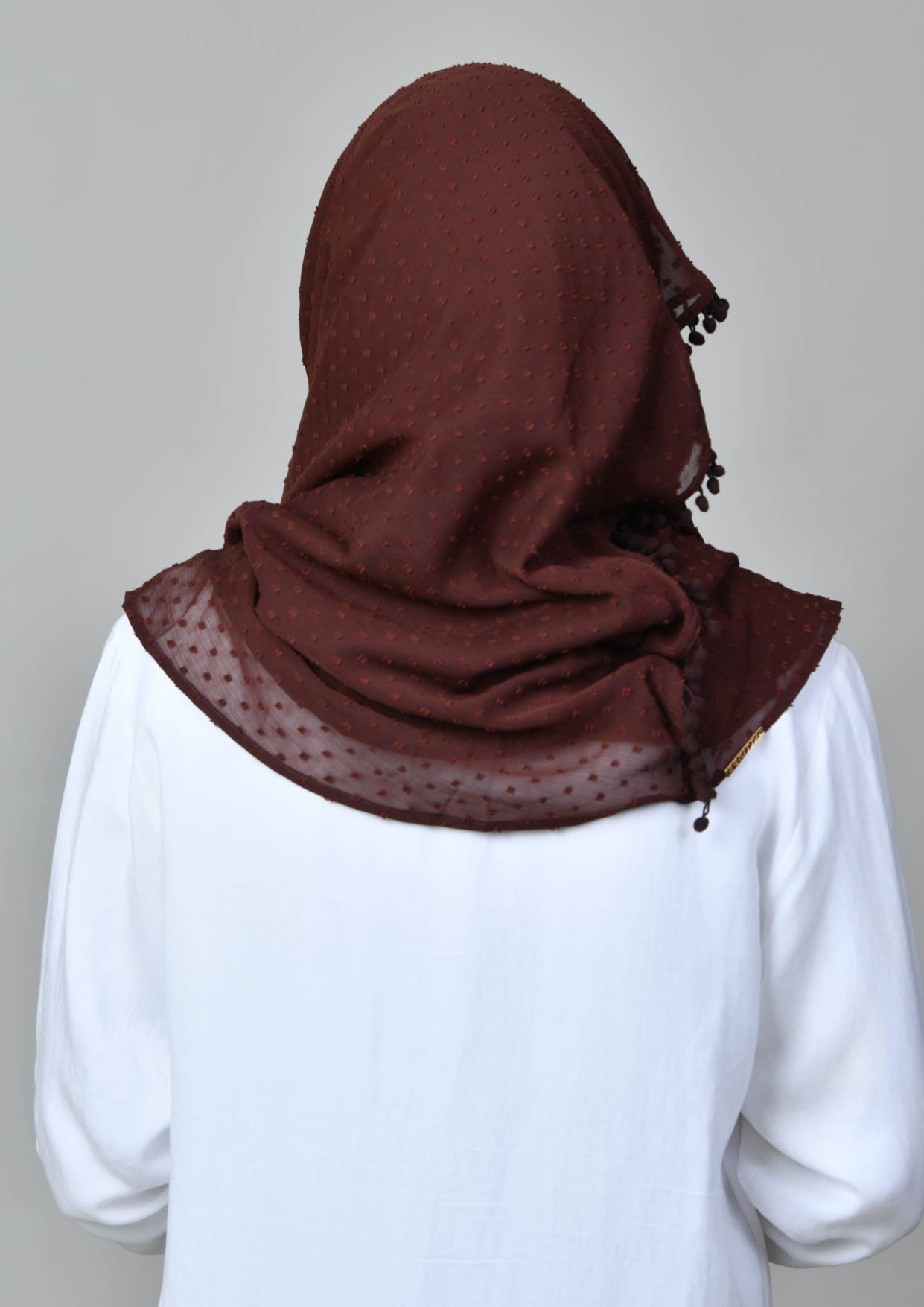 Choco - Crinkled Butti Chiffon - BOKITTA Hijab